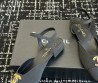 Женские текстильные босоножки Chanel Goatskin Grosgrain черные 2025