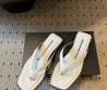 Женские кожаные шлепанцы Alexander Wang белые 2025