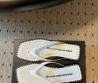 Женские кожаные шлепанцы Alexander Wang белые 2025
