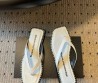 Женские кожаные шлепанцы Alexander Wang белые 2025