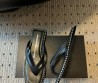 Женские кожаные шлепанцы Alexander Wang черные 2025