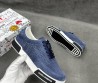 Мужские замшевые кеды Dolce & Gabbana синие с перфорацией 2025