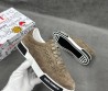Мужские замшевые кеды Dolce & Gabbana коричневые с перфорацией 2025