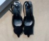 Женские кожаные туфли Jacquemus черные 2025
