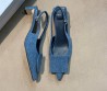Женские текстильные туфли Jacquemus синие джинсовые 2025