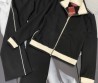 Женский костюм Gucci черный с белыми полосками 2025