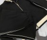 Женский костюм Gucci черный с белыми полосками 2025