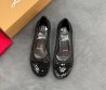 Женские плетеные туфли Christian Louboutin черные 2025