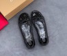 Женские плетеные туфли Christian Louboutin черные 2025