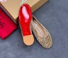 Женские плетеные туфли Christian Louboutin бежевые 2025