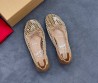 Женские плетеные туфли Christian Louboutin бежевые 2025
