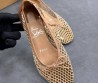Женские плетеные туфли Christian Louboutin бежевые 2025
