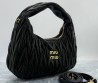 Женская кожаная сумка Miu Miu черная 27х16 2025
