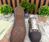 Мужские текстильные кеды Burberry коричневые в клетку 2025