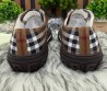Мужские текстильные кеды Burberry коричневые в клетку 2025