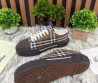 Мужские текстильные кеды Burberry коричневые в клетку 2025