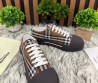 Мужские текстильные кеды Burberry коричневые в клетку 2025