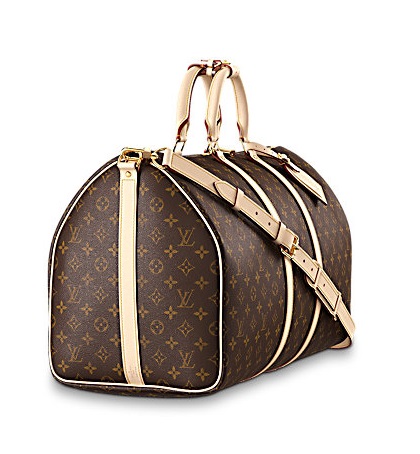 Кожаная дорожная сумка Louis Vuitton Keepall Brown.