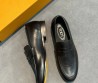 Мужские кожаные лоферы Tod's черные 2025