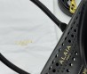 Женская кожаная сумка Alaia черная с перфорацией 20х13,5х10 2025