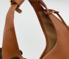 Женская кожаная сумка Prada 34х23х16 коричневая 2025
