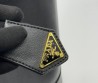 Женская кожаная сумка Prada 34х23х16 черная 2025