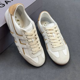 Женские комбинированные кроссовки Hogan белые 2025