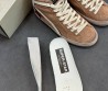 Женские высокие замшевые кеды Golden Goose Mid Star LTD бежевые 2025