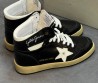 Женские высокие кожаные кеды Golden Goose Mid Star LTD черные 2025