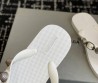 Женские резиновые шлепанцы Balenciaga белые с металлическими украшениями 2025