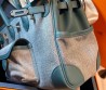 Женская комбинированная сумка Hermes Birkin Cargo голубая 25 см 2025