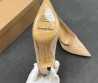 Женские текстильные туфли Gianvito Rossi бежевые каблук 8,5 см 2025
