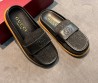 Женские комбинированные мюли Gucci черные 2025