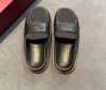 Женские комбинированные мюли Gucci черные 2025