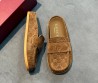 Женские замшевые мюли Gucci коричневые 2025