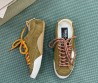 Женские замшевые кроссовки Golden Goose True Star коричневые 2025