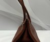 Женская кожаная сумка Hermes коричневая 40х20х19 2025