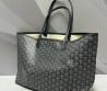 Женская кожаная сумка Goyard темно-серая 35х27х16 2025