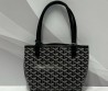 Женская кожаная сумка Goyard черная 20х20х11 2025