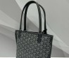 Женская кожаная сумка Goyard темно-серая 20х20х11 2025