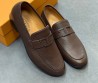 Мужские кожаные лоферы Tod's коричневые с пряжкой 2025