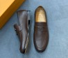 Мужские кожаные лоферы Tod's коричневые с пряжкой 2025