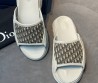 Мужские комбинированные шлепанцы Christian Dior белые 2025
