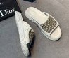 Мужские комбинированные шлепанцы Christian Dior белые 2025