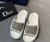 Мужские комбинированные шлепанцы Christian Dior белые 2025