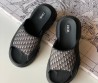 Мужские комбинированные шлепанцы Christian Dior черные 2025