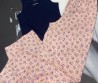 Женские хлопковые брюки Prada розовые в цветочек 2025