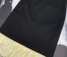 Женская юбка миди Balenciaga черная с кружевной подкладкой 2025