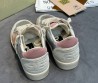 Женские кожаные кроссовки Golden Goose Ball Star серебристые с замшевыми вставками 2025