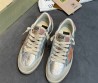 Женские кожаные кроссовки Golden Goose Ball Star серебристые с замшевыми вставками 2025
